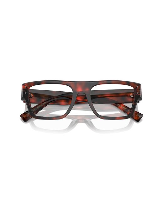 Dolce & Gabbana Black Dg3384 3358 Optical Frames Acetate Transparent Squared Normal for men