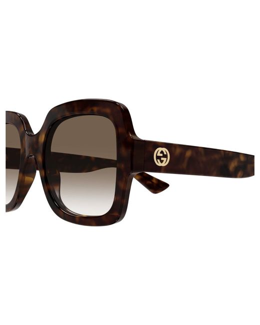 Gucci Black Gg1337S 003 Sunglasses Plastic Oversize Shaded