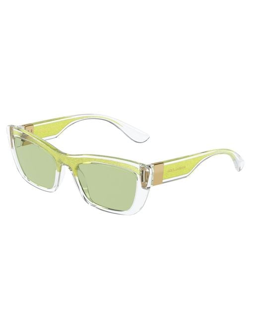 Dolce & Gabbana Black Dg6171 3354/2 Sunglasses Plastic Cat Eye Normal