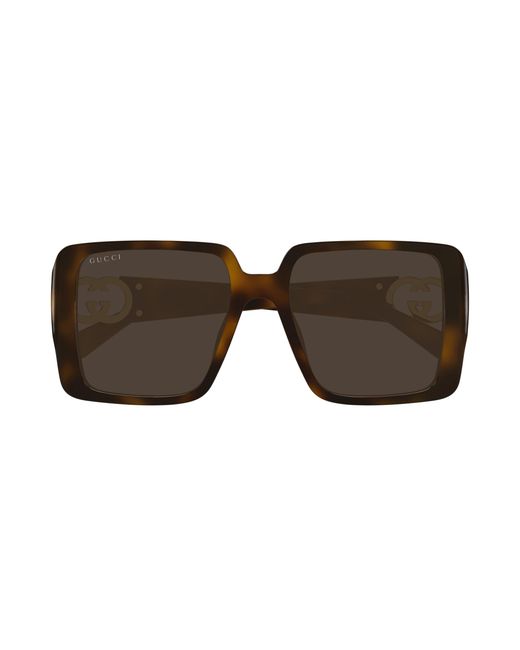 Gucci Black Gg1692Sa 002 Sunglasses Injected Squared