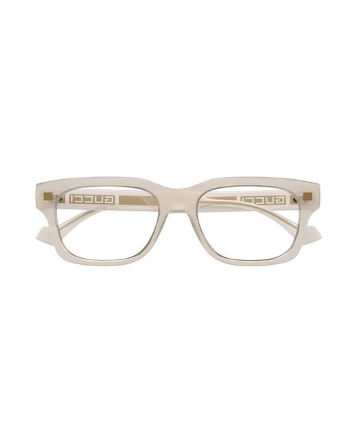 Gucci Black Gg1731O 004 Optical Frames Acetate Transparent Squared for men