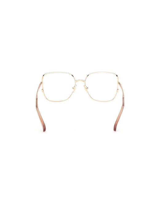 Max Mara Black Mm5223 032 Optical Frames Metal Round Normal