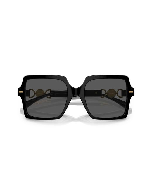 Versace Black Ve4441 Gb1/87 Sunglasses Acetate Squared Normal