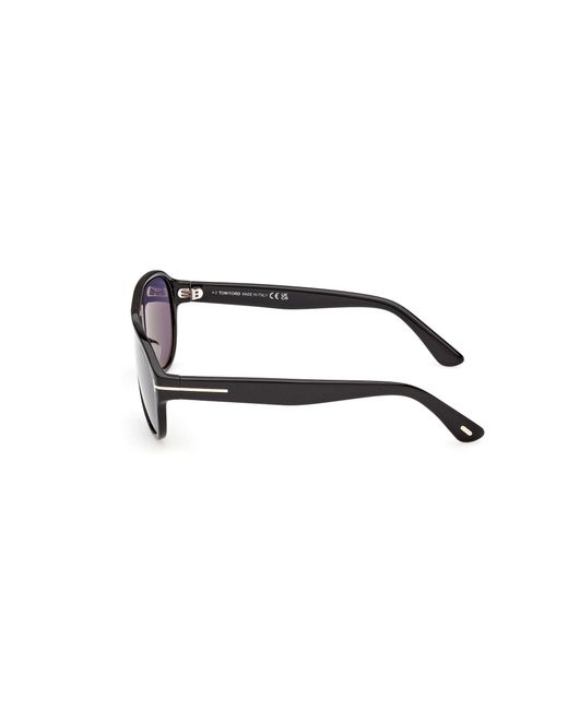 Tom Ford Black Ft1336 Samuele-02 01V Sunglasses Acetate Pilot Normal for men