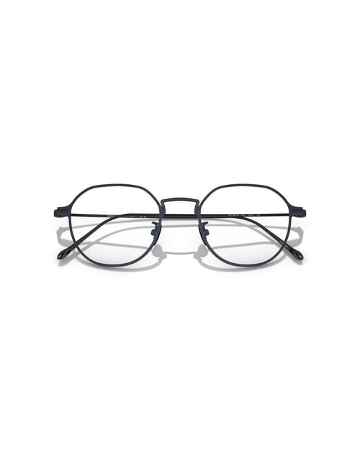 Giorgio Armani Black Ar6138Tm 3341 Optical Frames Titanium Transparent Pantos Normal for men