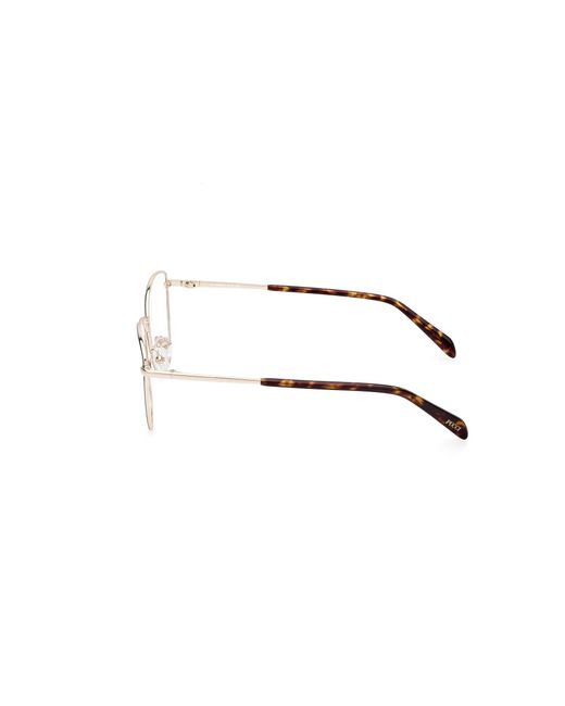 Emilio Pucci Black Ep5243 092 Optical Frames Metal Squared Normal