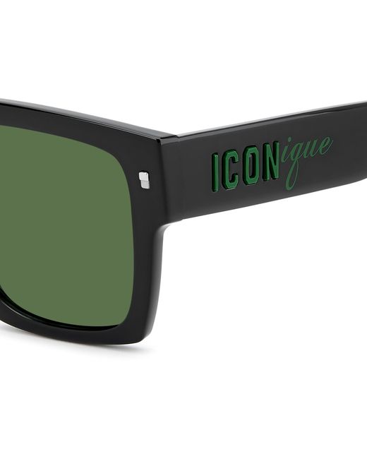 DSquared² Green Icon 0030/S 7Zj/Qt Sunglasses Acetate Squared Normal for men