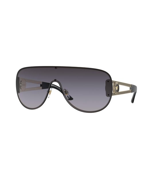 Versace Black Ve2166 12528G Sunglasses Metal Pilot Normal Shaded