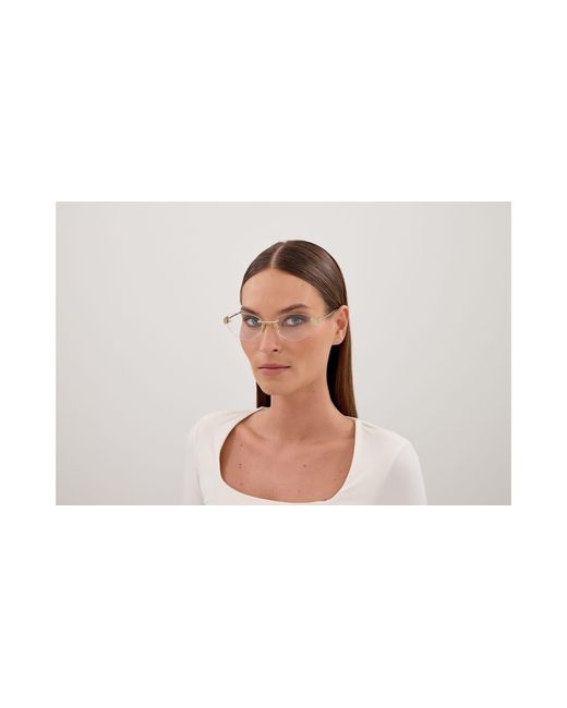 Balenciaga Black Bb0489O 004 Optical Frames Metal Transparent Cat Eye