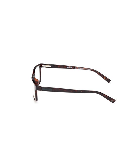 Timberland Black Tb50077-H 092 Optical Frames Injected Squared Normal for men