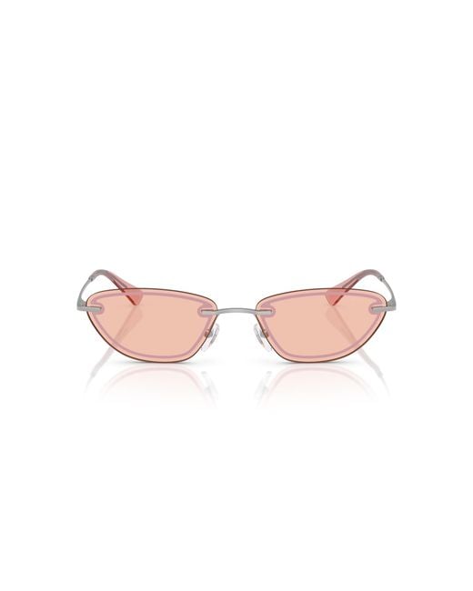 Emporio Armani Black Ea2158 3045/5 Sunglasses Metal Cat Eye Normal
