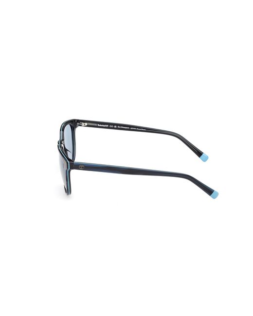 Timberland Black Tb00074 64D Sunglasses Acetate Round Polarized for men