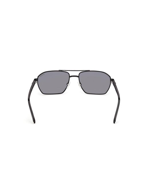 Guess Black Gu00301 01A Sunglasses Metal Smoke Squared Normal for men
