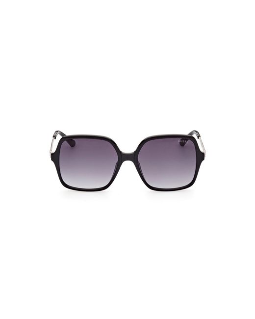Guess Black Gu7845 01B Sunglasses Injected Squared Normal Shaded