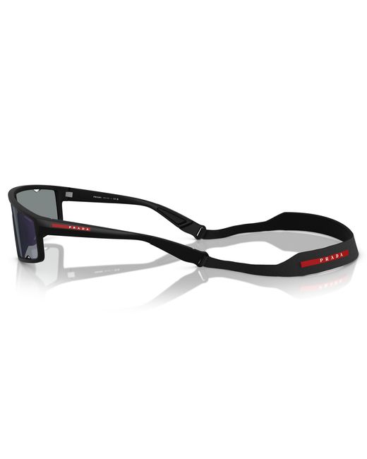 Prada Linea Rossa Black Ps A03S 1Bo10J Sunglasses Injected Squared Normal for men