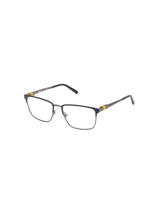 Timberland Black Tb50070 091 Optical Frames Metal Squared Normal for men