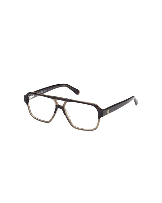 Guess Black Gu50093 056 Optical Frames Acetate Squared Normal for men