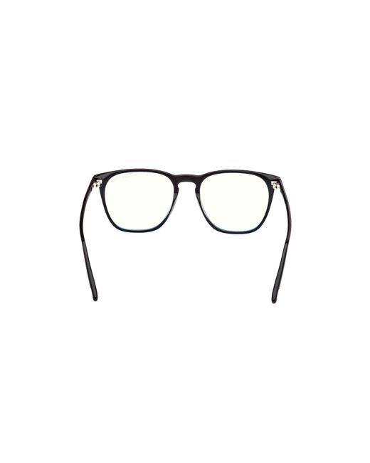 Tom Ford Black Ft5937-B 001 Optical Frames Acetate Round Normal for men