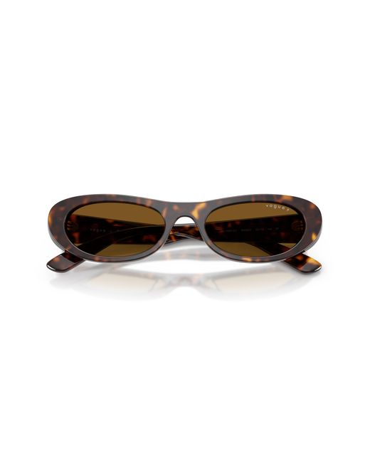 Vogue Eyewear Black Vo5695Su W65683 Sunglasses Acetate Round Polarized