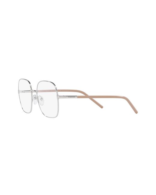Prada Black Pr 56Wv 1Bc1O1 Optical Frames Metal Transparent Squared Normal