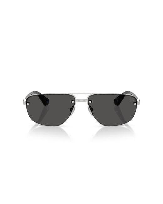 Burberry Black Be3164 100587 Sunglasses Metal Geometric Normal for men
