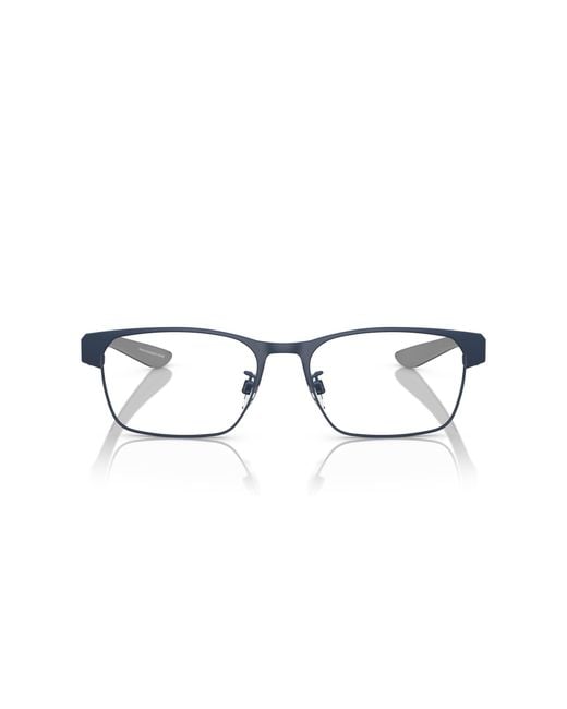 Emporio Armani Black Ea1141 3018 Optical Frames Metal Transparent Squared Normal for men