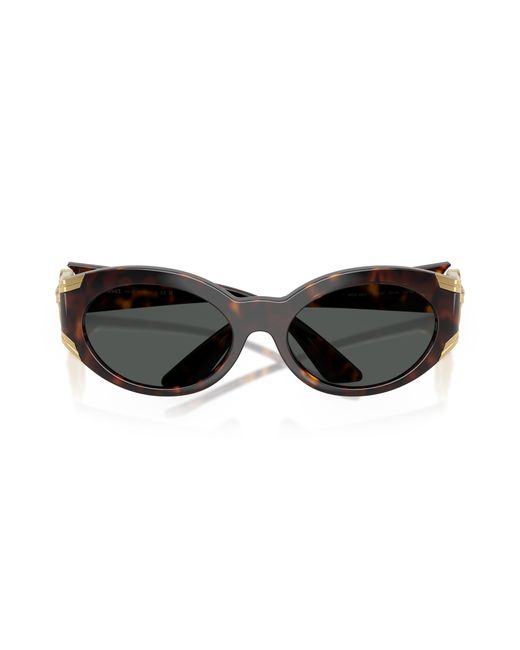 Versace Black Ve4503U 108/87 Sunglasses Injected Round Normal