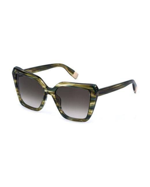 Furla Black Sfu978V 01Gu Sunglasses Acetate Squared Normal Nuanced