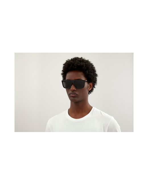 Gucci Black Gg0748S 001 Sunglasses Injected Squared Normal for men