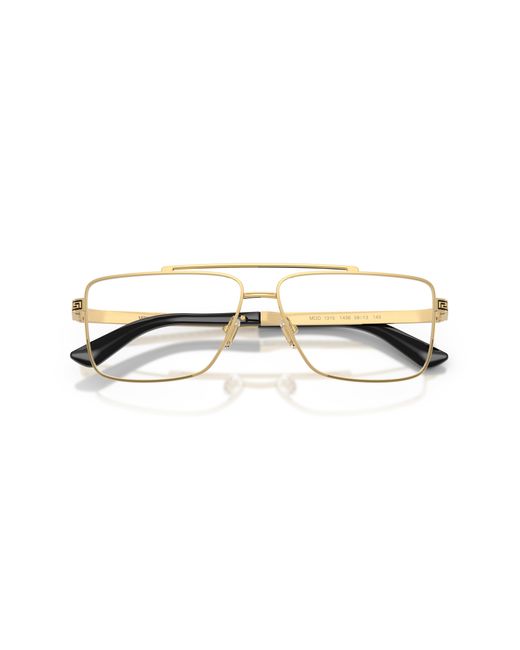 Versace Black Ve1315 1436 Optical Frames Metal Transparent Squared Normal for men