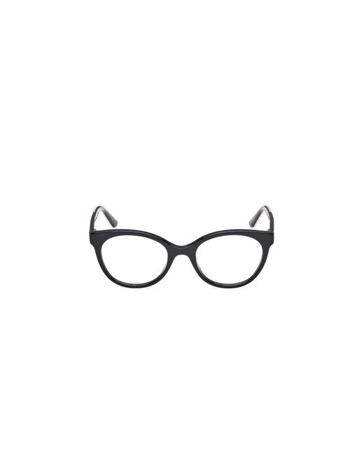 Guess Black Gu50267 001 Optical Frames Acetate Round Normal