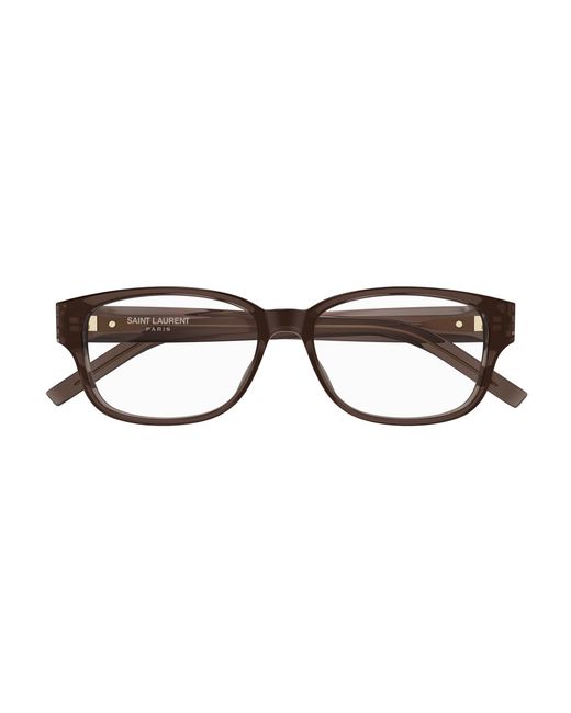 Saint Laurent Black Sl M149 011 Optical Frames Acetate Transparent Squared
