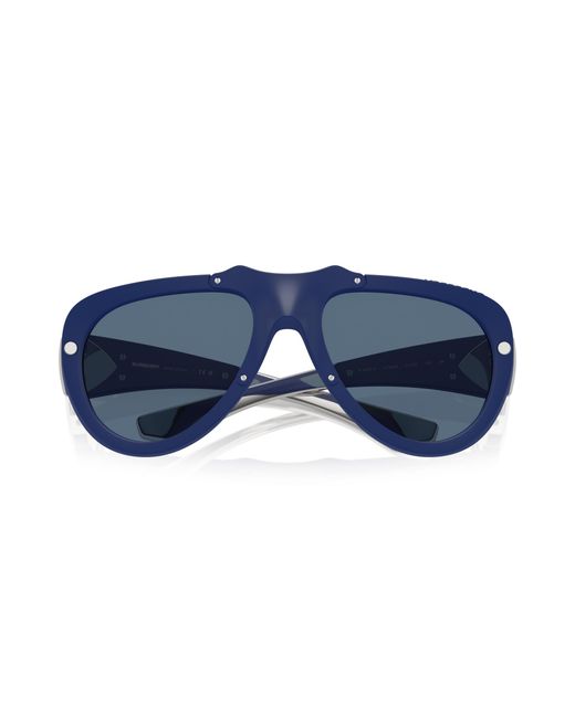 Burberry Blue Be4433U 413980 Sunglasses Injected Pilot Normal