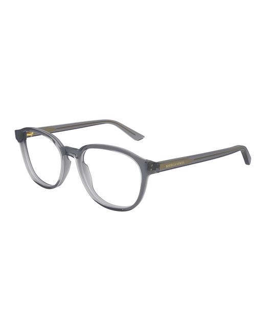 Bottega Veneta Black Bv1312O 009 Optical Frames Acetate Transparent Round for men