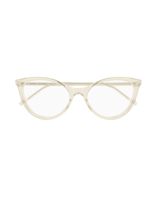 Saint Laurent Black Sl 833 004 Optical Frames Acetate Transparent Cat Eye