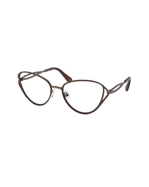 Swarovski Black Sk1017 4002 Optical Frames Metal Cat Eye Normal