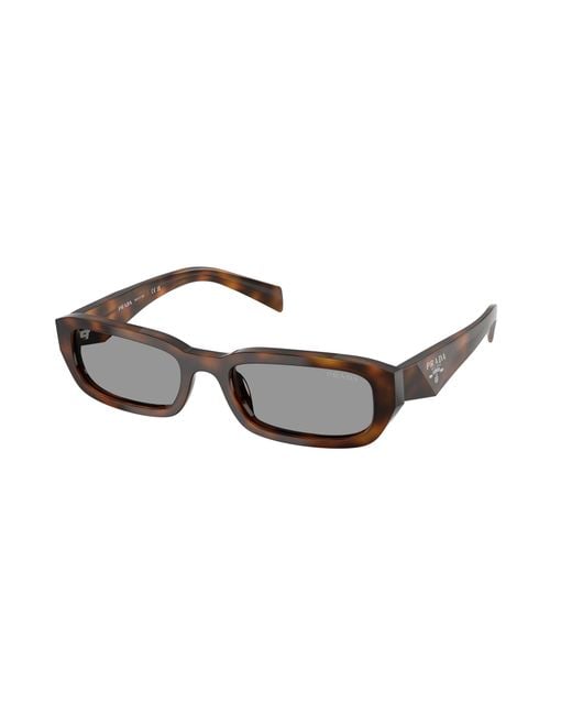 Prada Black Pr B06S 20D50Q Sunglasses Acetate Squared Normal