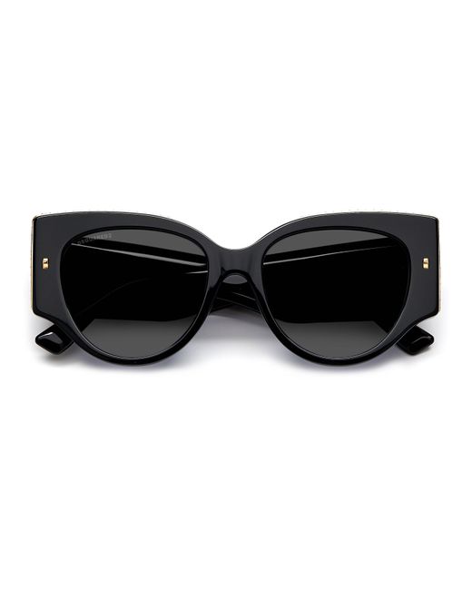 DSquared² Black D2 0032/S 2M2/Ir Sunglasses Acetate Cat Eye