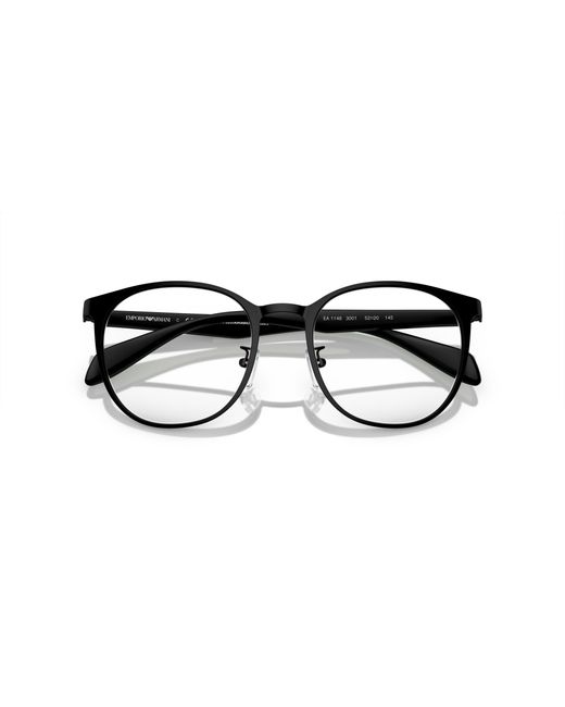 Emporio Armani Black Ea1148 3001 Optical Frames Metal Transparent Pantos Normal for men
