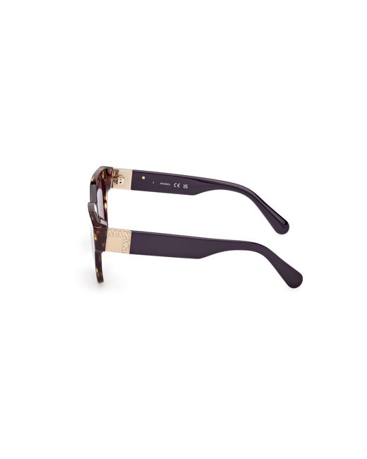 MAX&Co. Black Mo0138 56Y Sunglasses Acetate Squared Normal