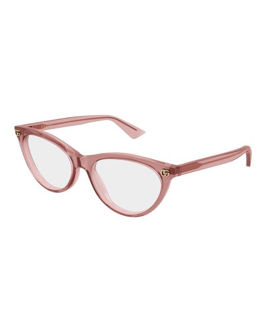 Gucci Black Gg2112O 003 Optical Frames Acetate Transparent Cat Eye