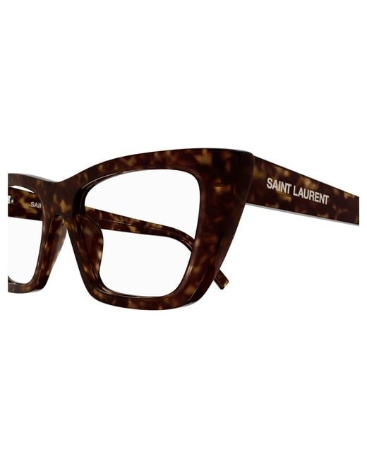 Saint Laurent Black Sl 276 Mica Opt 004 Optical Frames Acetate Transparent Cat Eye Anti-Glare