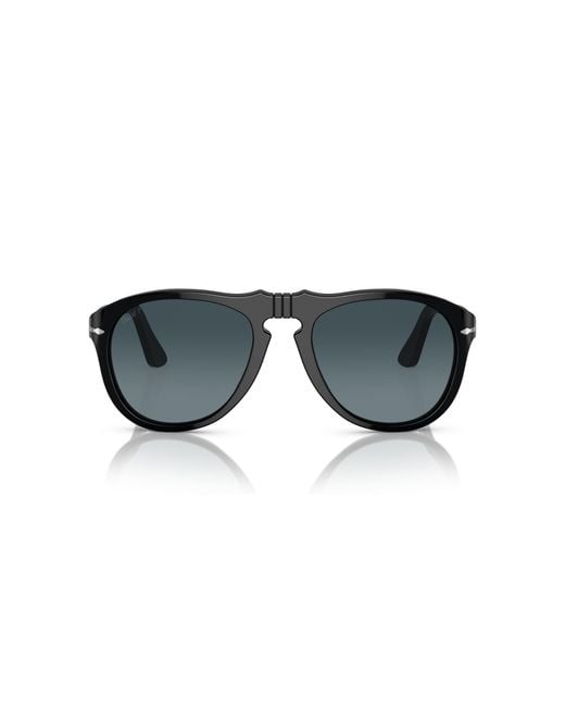 Persol Black Po0649 95/S3 Sunglasses Acetate Pilot Polarized Shaded for men