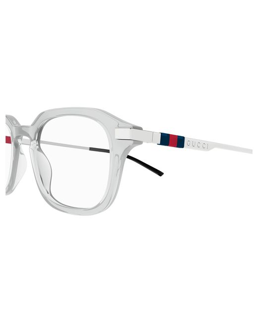 Gucci Black Gg1891O 003 Optical Frames Acetate Transparent Squared for men