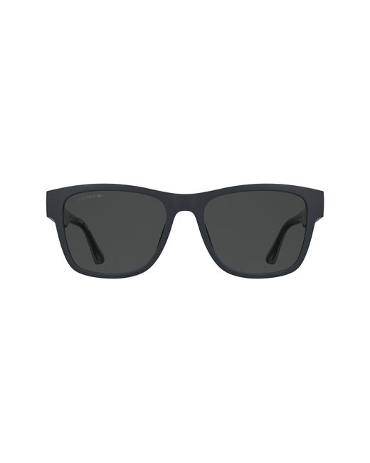 Lacoste Black L6084S 035 Sunglasses Bio-Injected Smoke Squared Normal for men