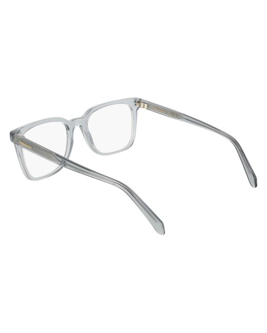 Ferragamo Black Sf3067 020 Optical Frames Acetate Squared Normal for men