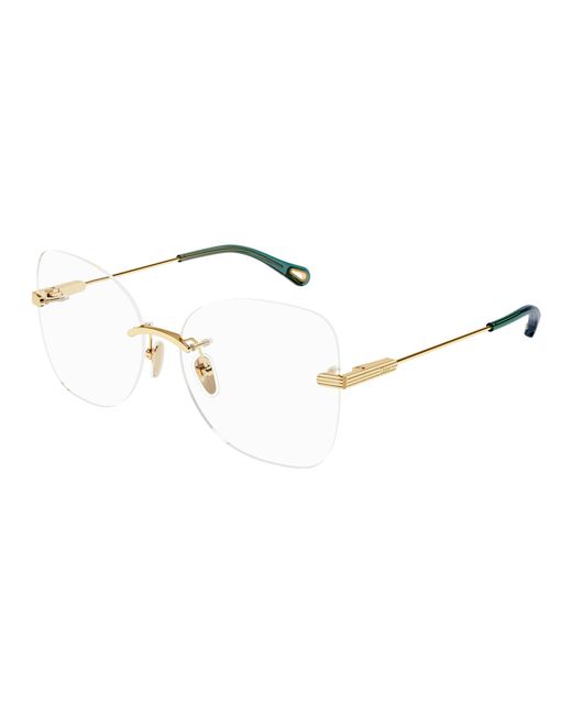 Chloé Black Ch0136O 001 Optical Frames Metal Oversize