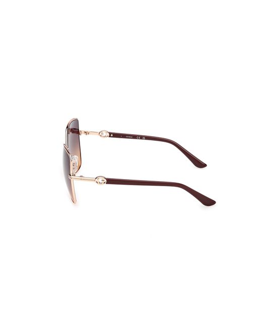Guess Black Gu00259 28B Sunglasses Metal Smoke Butterfly Normal