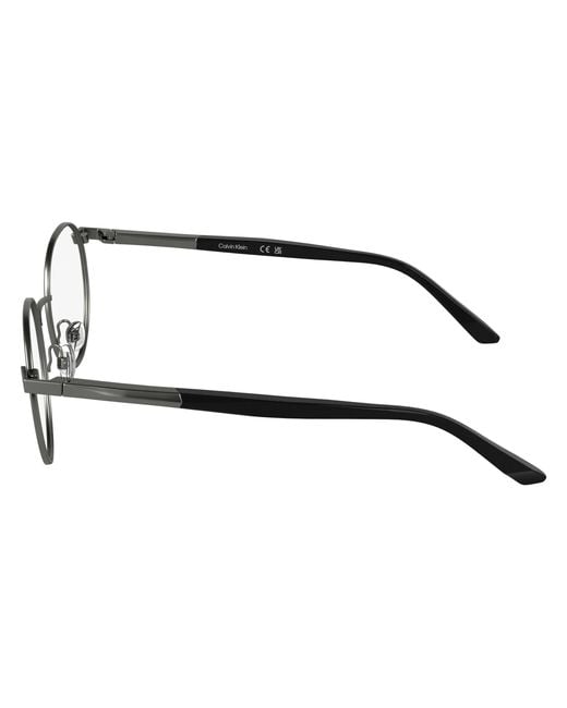 Calvin Klein Black Ck25112 070 Optical Frames Metal Round Normal