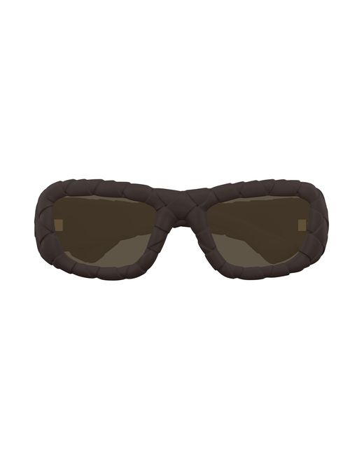 Bottega Veneta Black Bv1303S 008 Sunglasses Injected Round